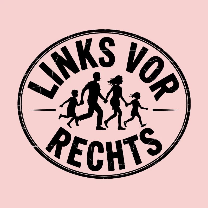 Left before Right - Funny Antifa Slogan