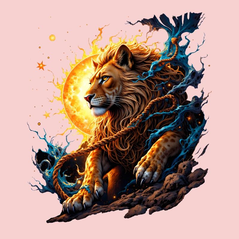 Elemental Tiger: Fire and Moon