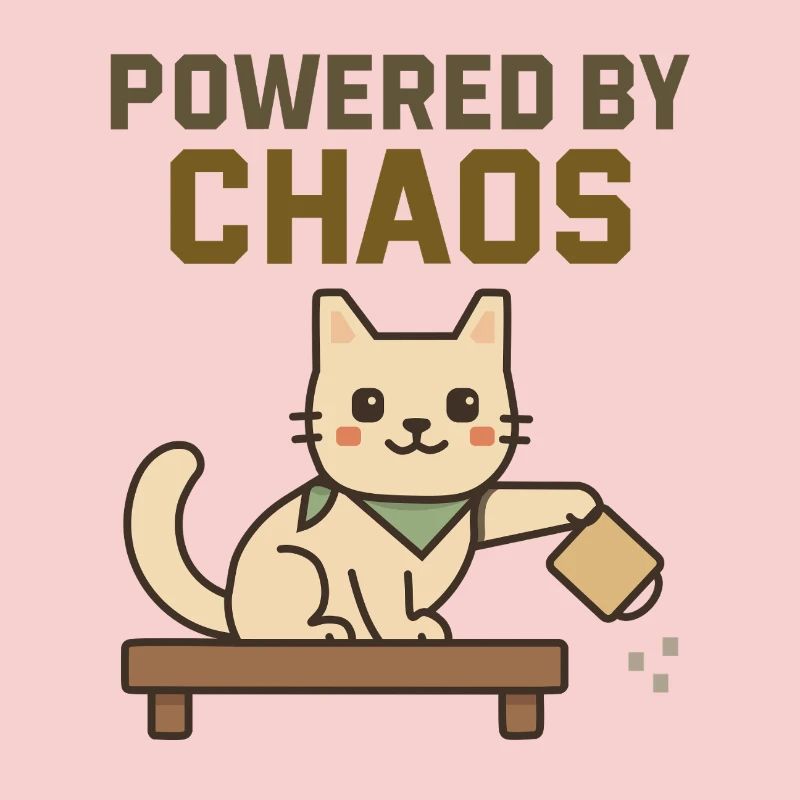 Propulsé par le Chaos - Chat Espiègle Renverse un café