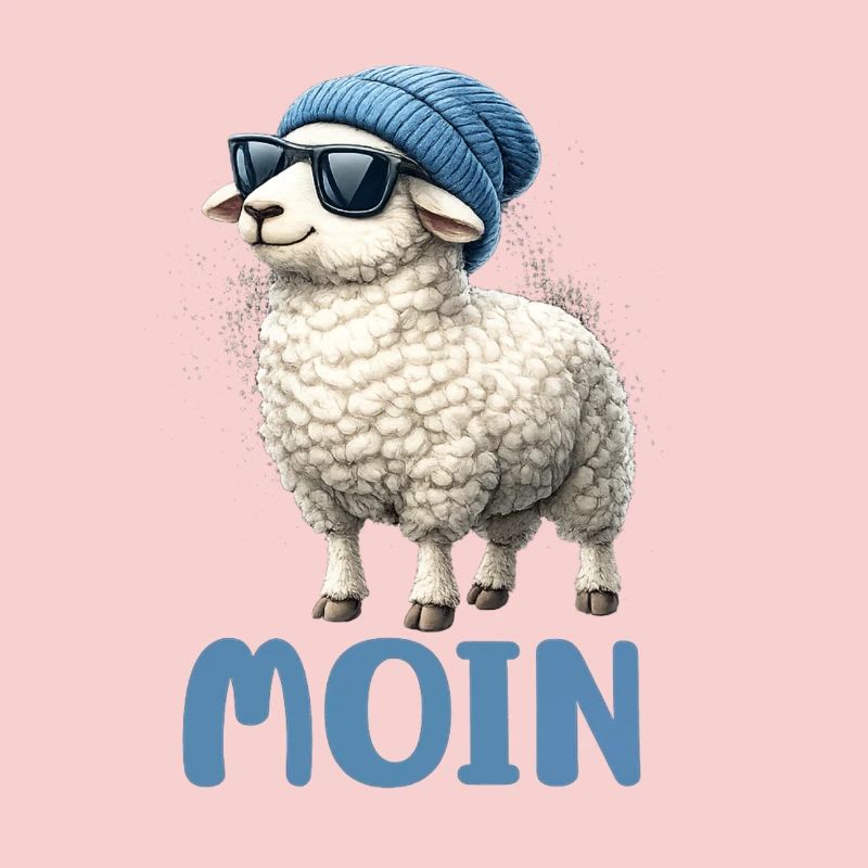 Moin Schaf mit Sonnenbrille