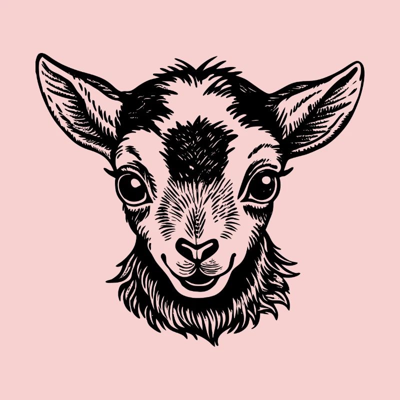 Visage de chevreau bébé