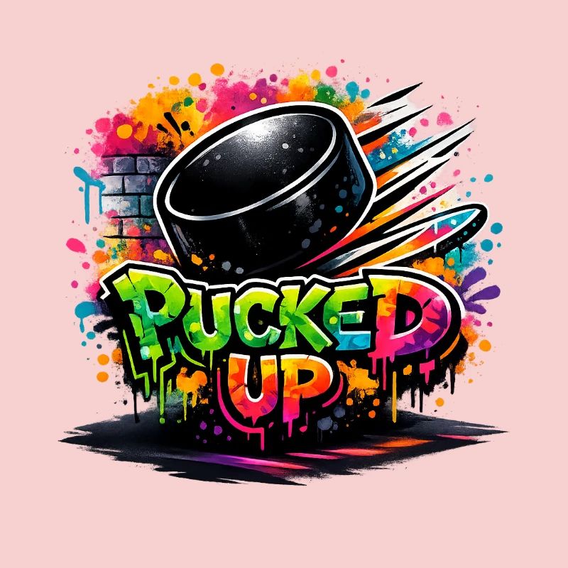 Pucked Up Graffiti Puck