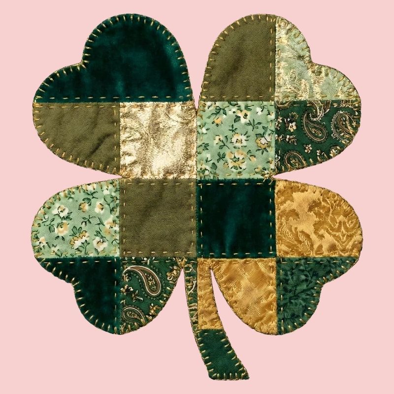 Style de courtepointe en trèfle patchwork