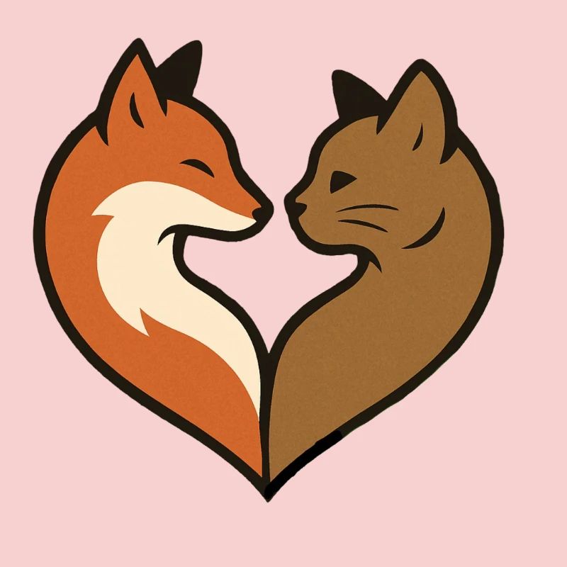 Forme de cœur d’animal