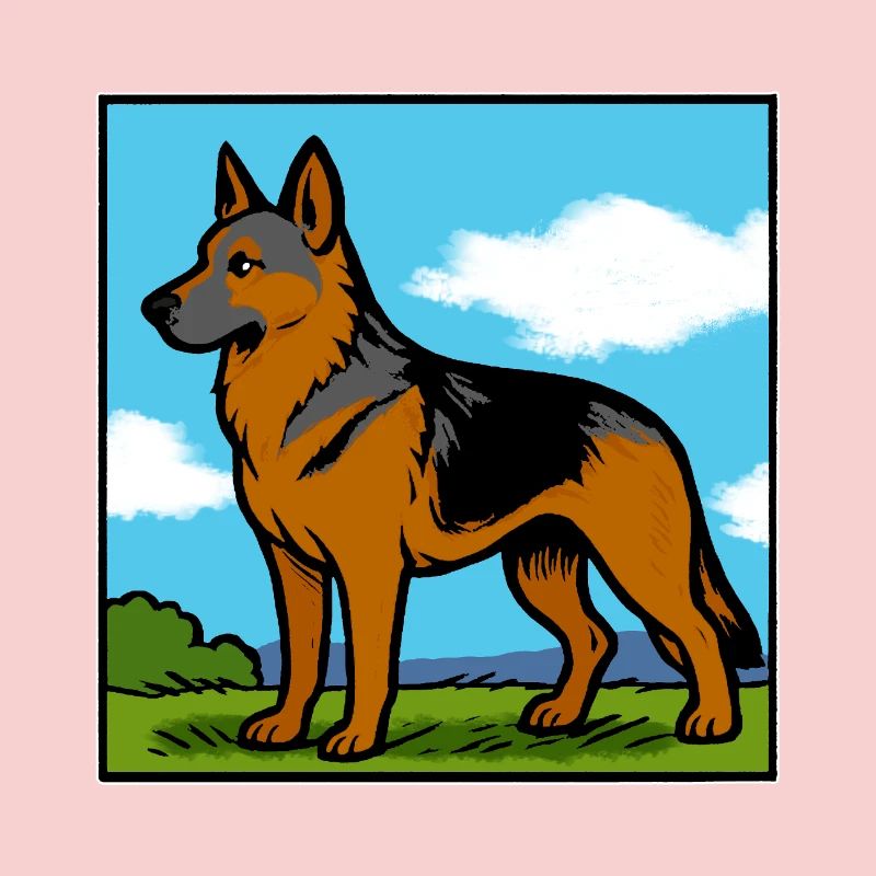 German Shepherd Pedigree Dog Gift