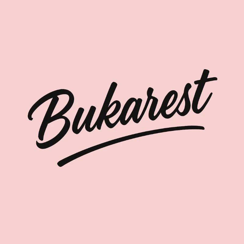 Bucharest Script Vintage Logo