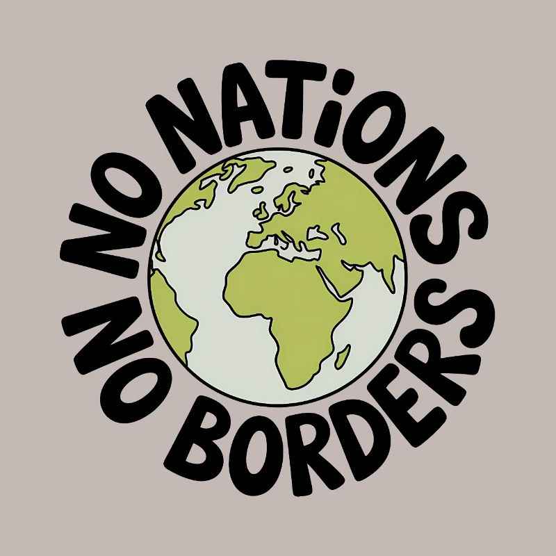 No Nations No Borders - Antifa Tee