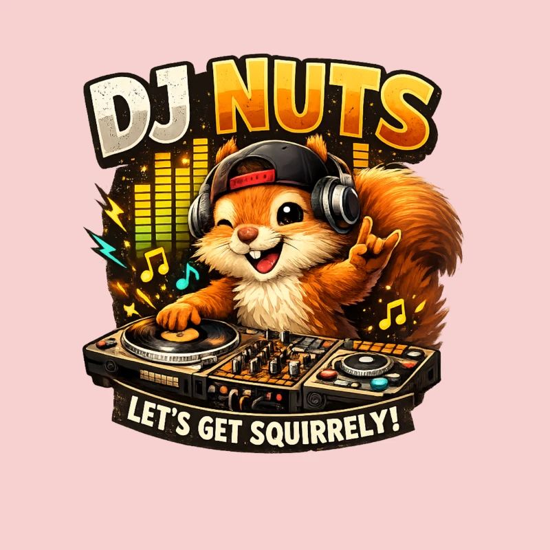 Eichhörnchen DJ Nuts süßes Squirrel lustig