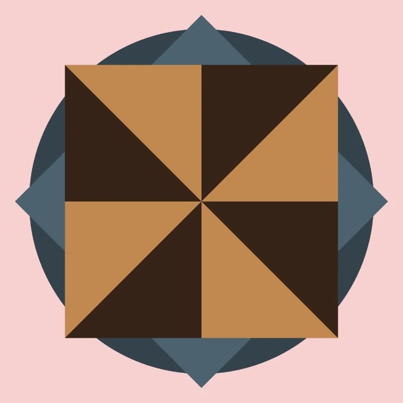GÉOMÉTRIE DU NOYAU PYRAMIDAL | Œuvres d’art Basic Shapes