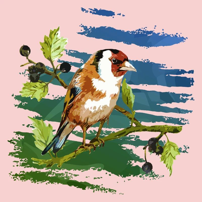 Bunter Vogel