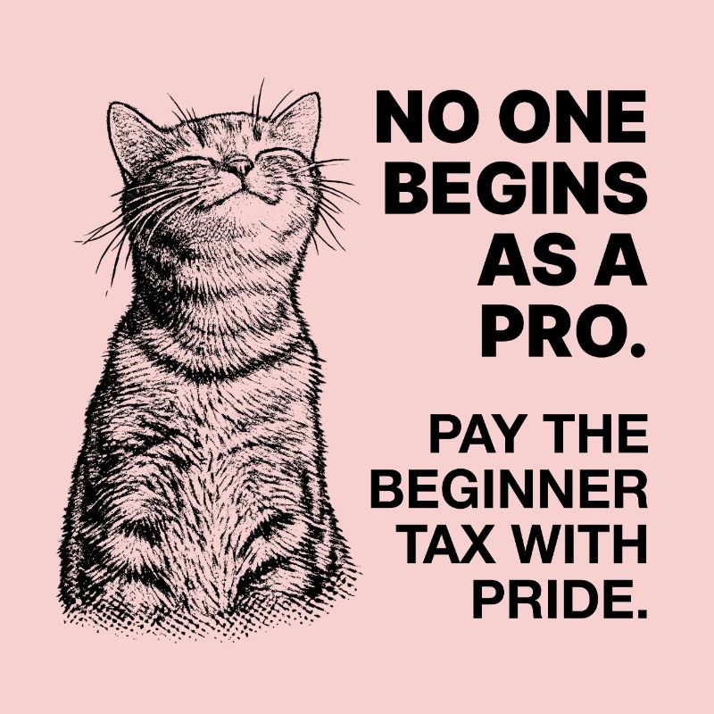 Beginner Mindset – Learning Cat Halftone