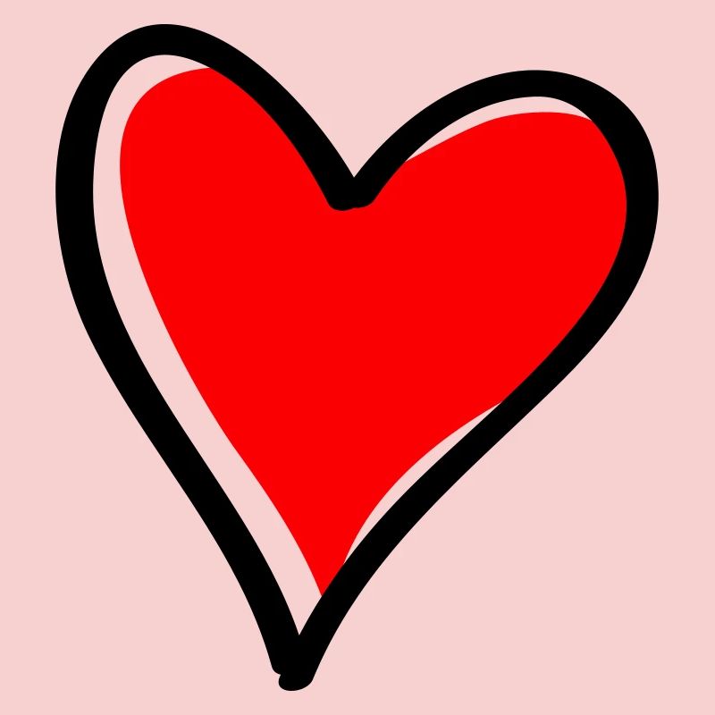 Rotes Herz Minimal-Icon