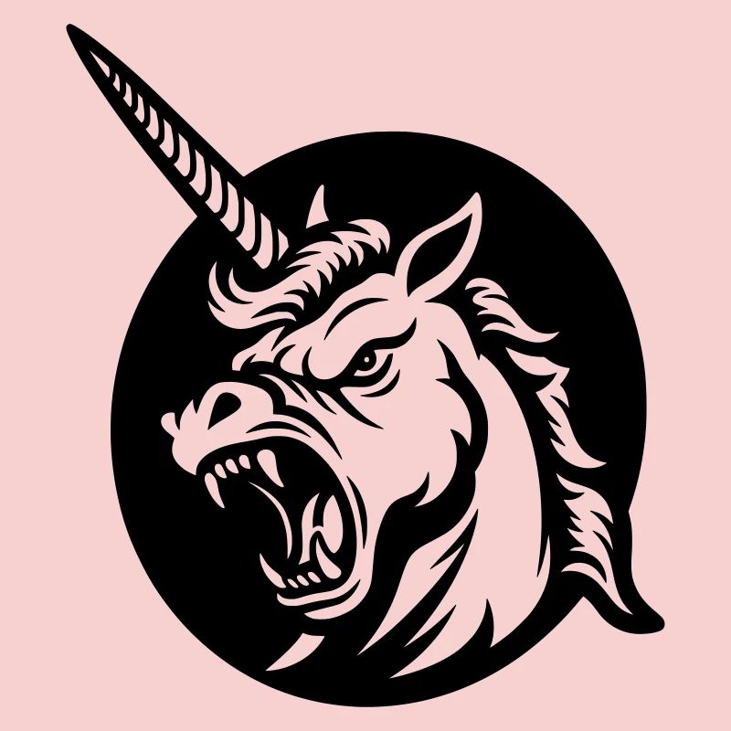 Brüllendes Einhorn – Aggressiver Einhornkopf