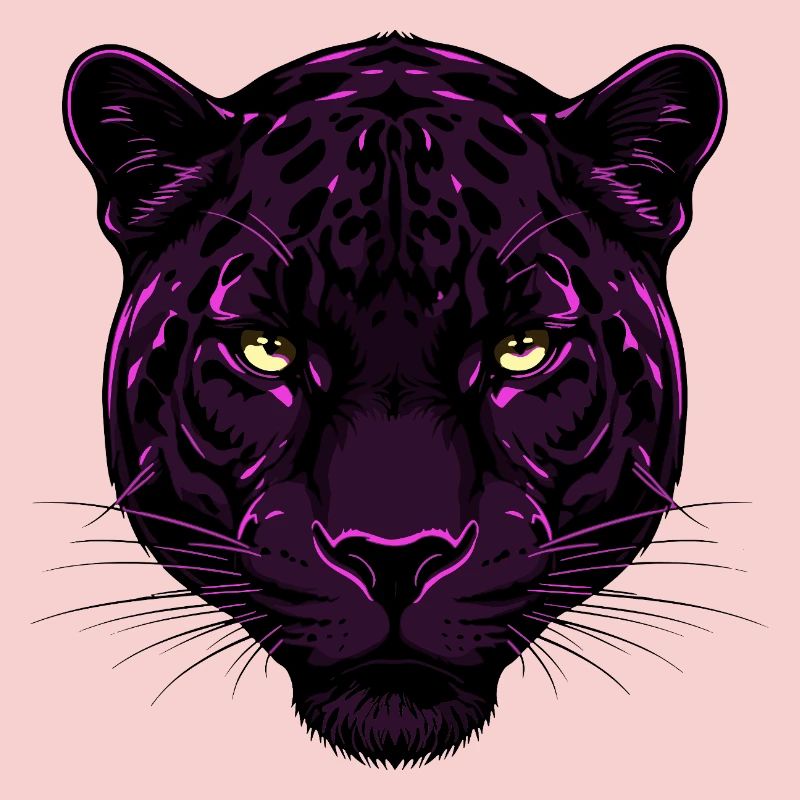 Purple Tiger Head