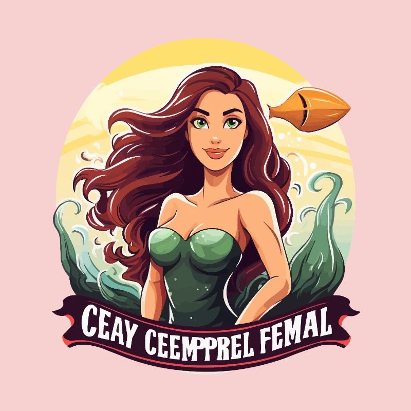 Meeresheldin Mermaid am Abend