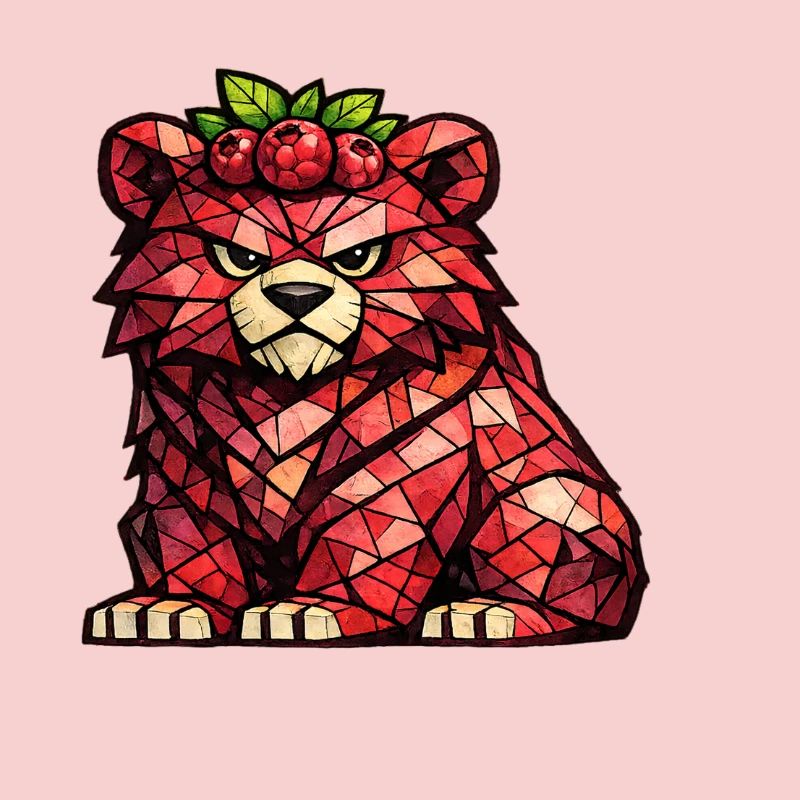 Raspberry Bear Cubism Version