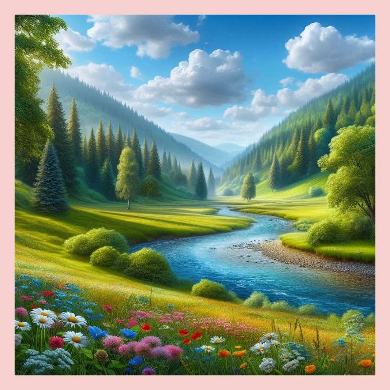 A beautiful spring hall
