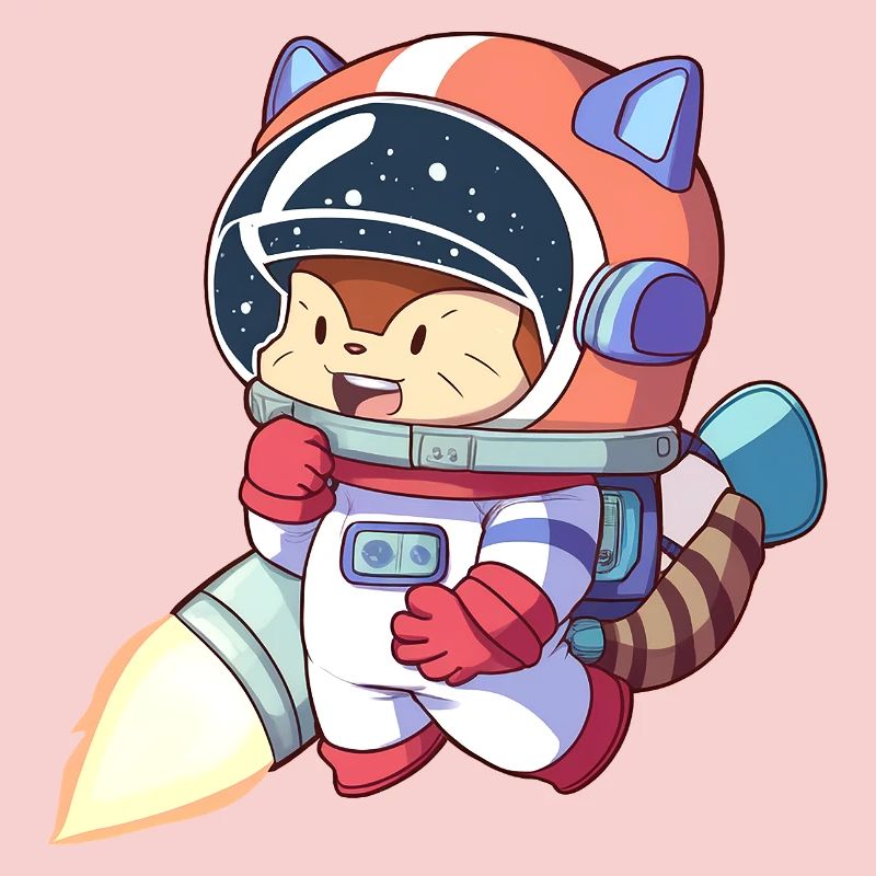 Astronaute chat en combinaison spatiale