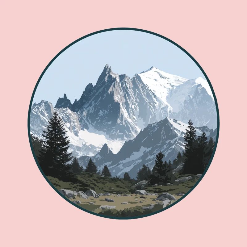 Mont Blanc mountain landscape