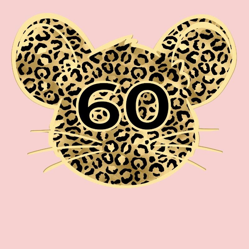 60th Birthday Leopard Mouse