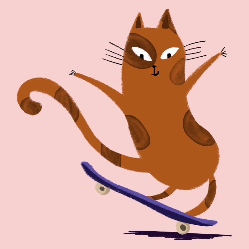 Cat Skateboard