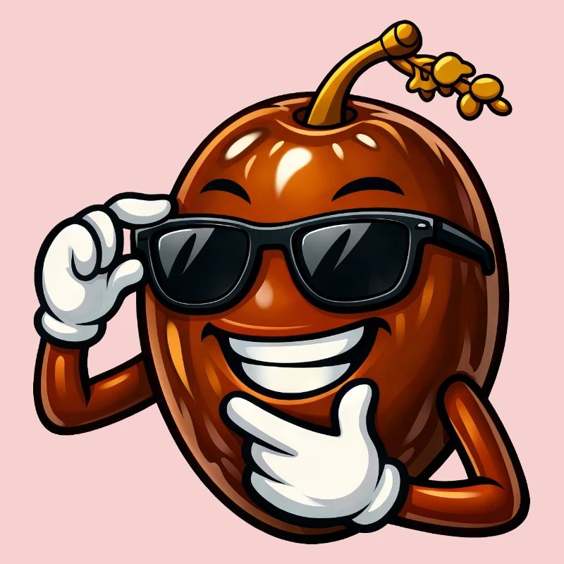 Cool Date Cartoon Comic Fruit Arabic Fruit