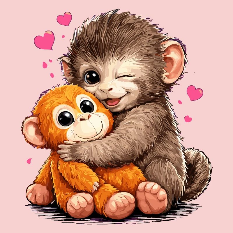 Monkey Punch Funny Gift Cute