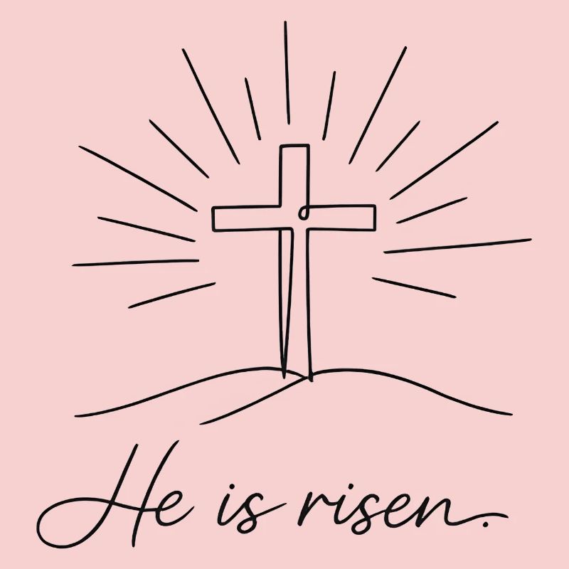 Crucifix He is Risen Easter Jesus