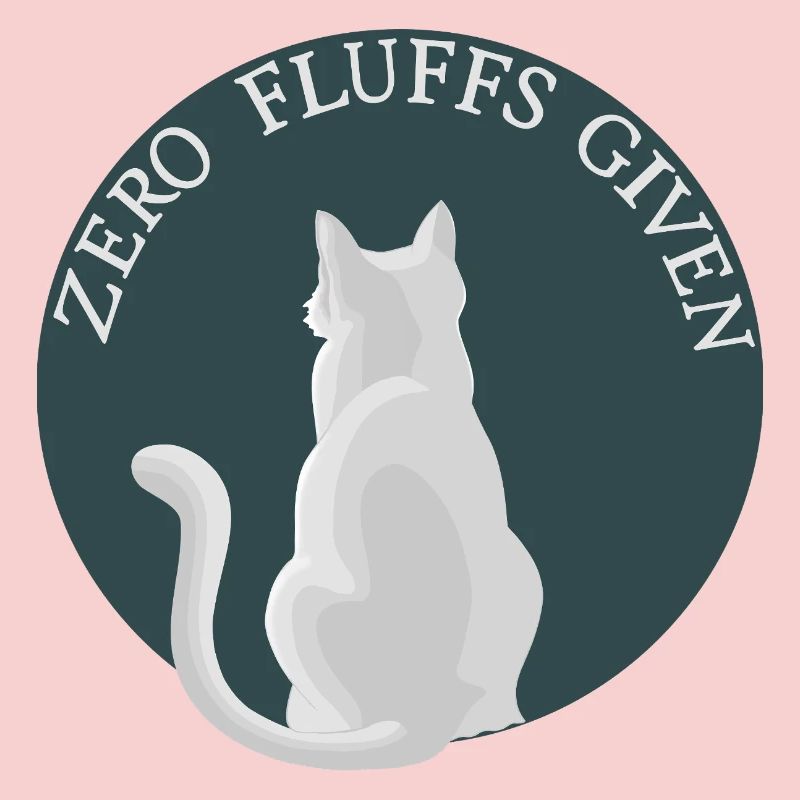 Zero Fluffs Given – Katze von hinten mit Attitüde