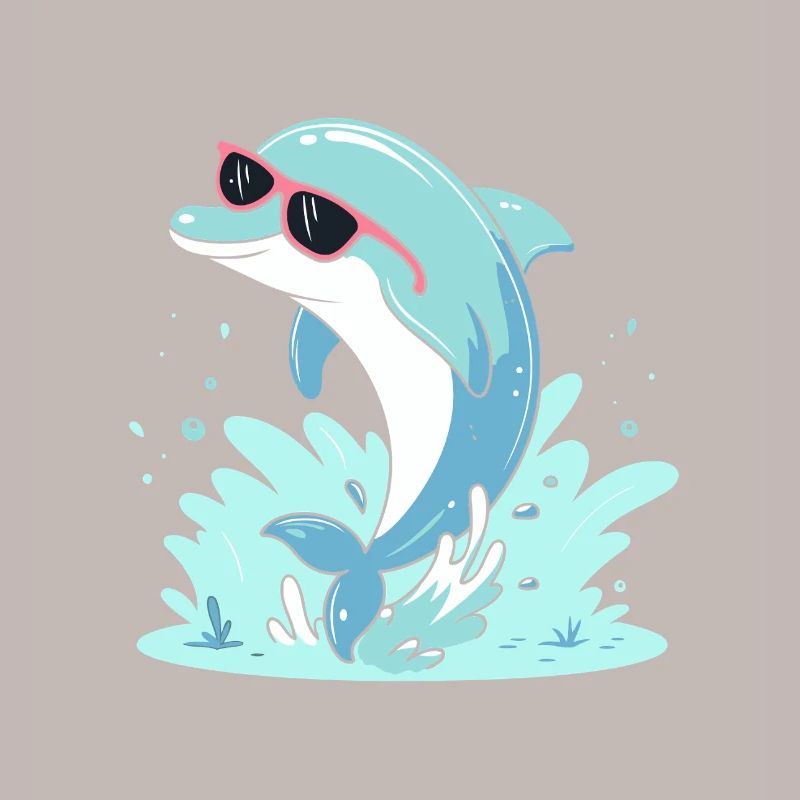 Delfin-Sommer-Pinkbrille