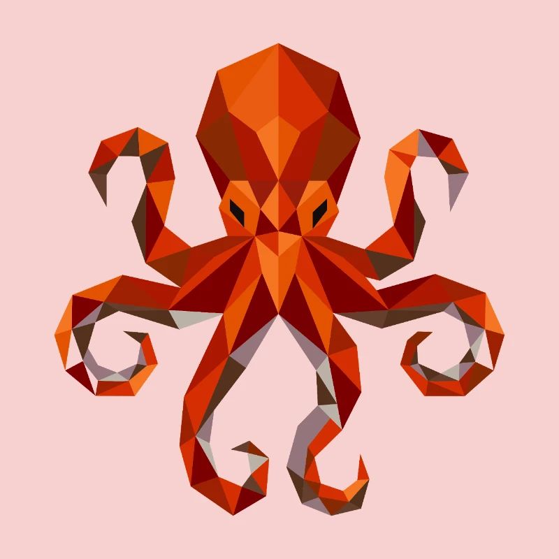 Octopus Squid Polygon