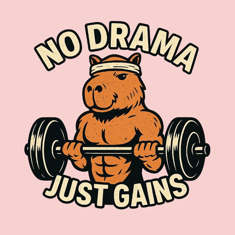 Pas de drame Juste gagner en forme capybara