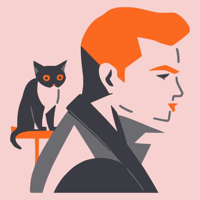 Man with cat - Tusarisa