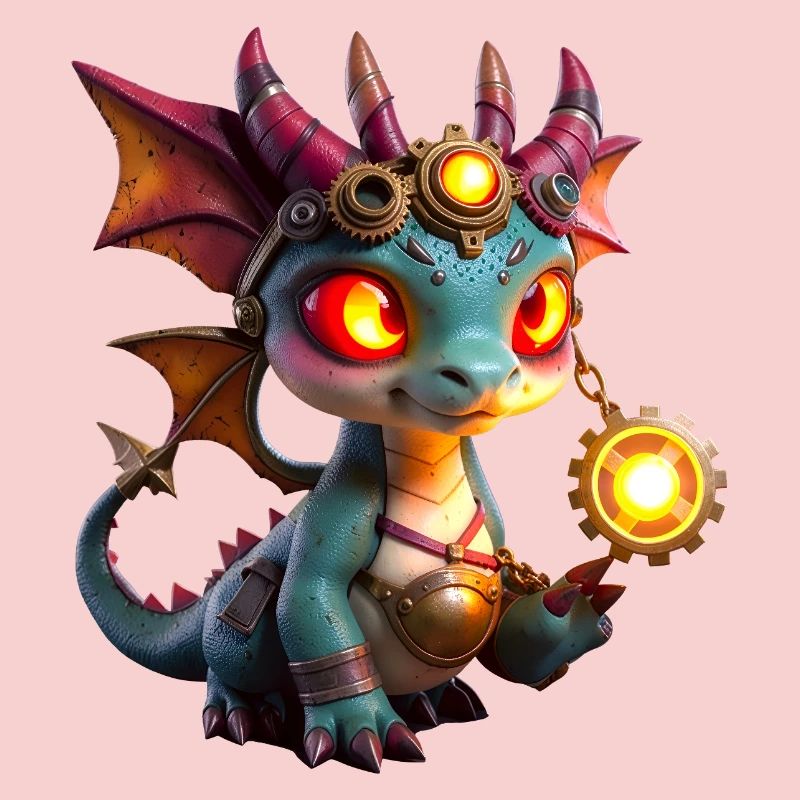 Illuminated Steampunk Dragon