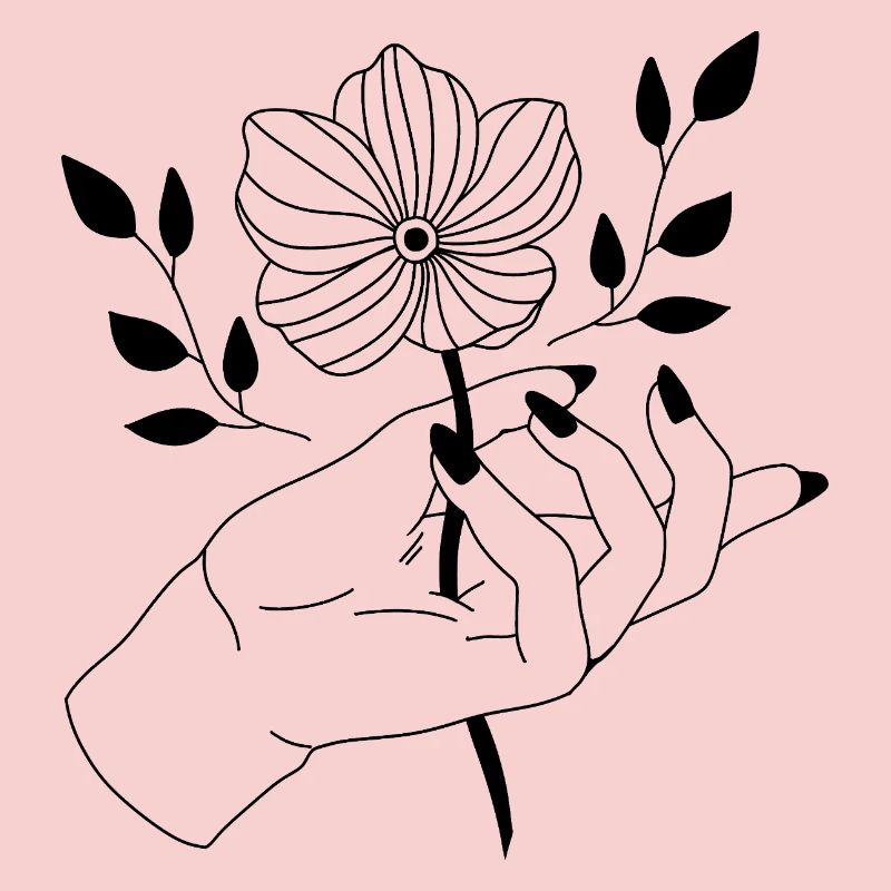 Fleur en main