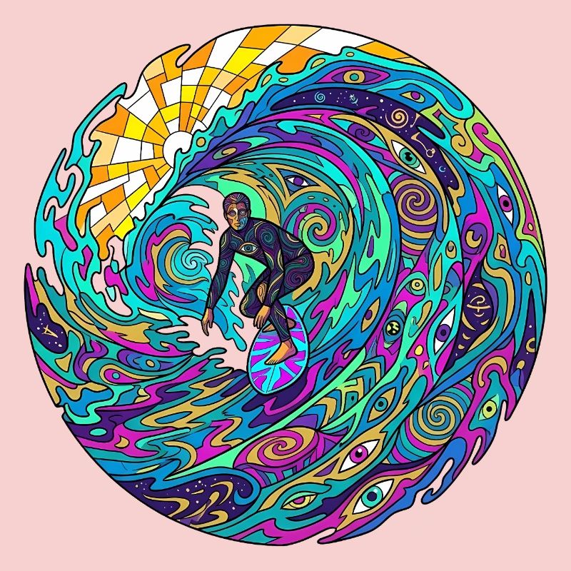 Psychedelic Surf Wave