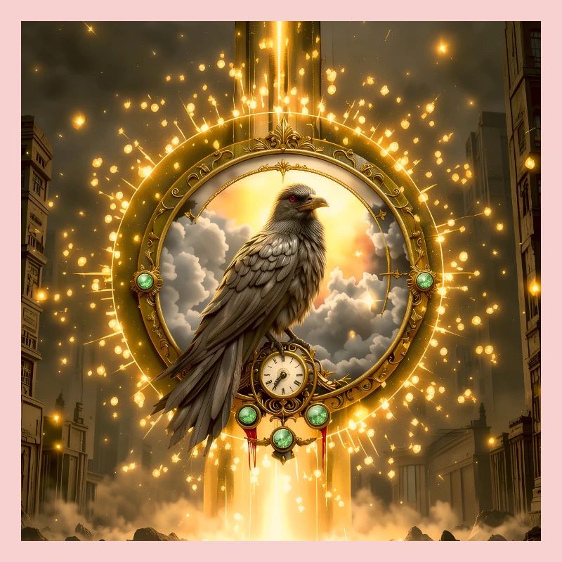 Raven in Luminous Ring
