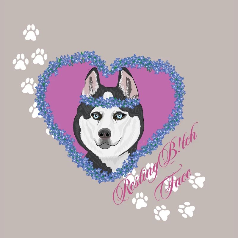 Ruhende B!tch Gesicht Husky