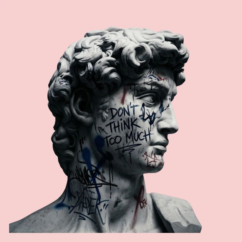 Don't Think Too Much Graffiti-David