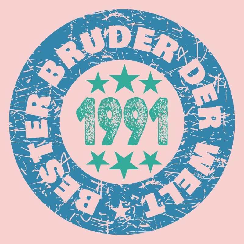 Round Retro Stamp 1991