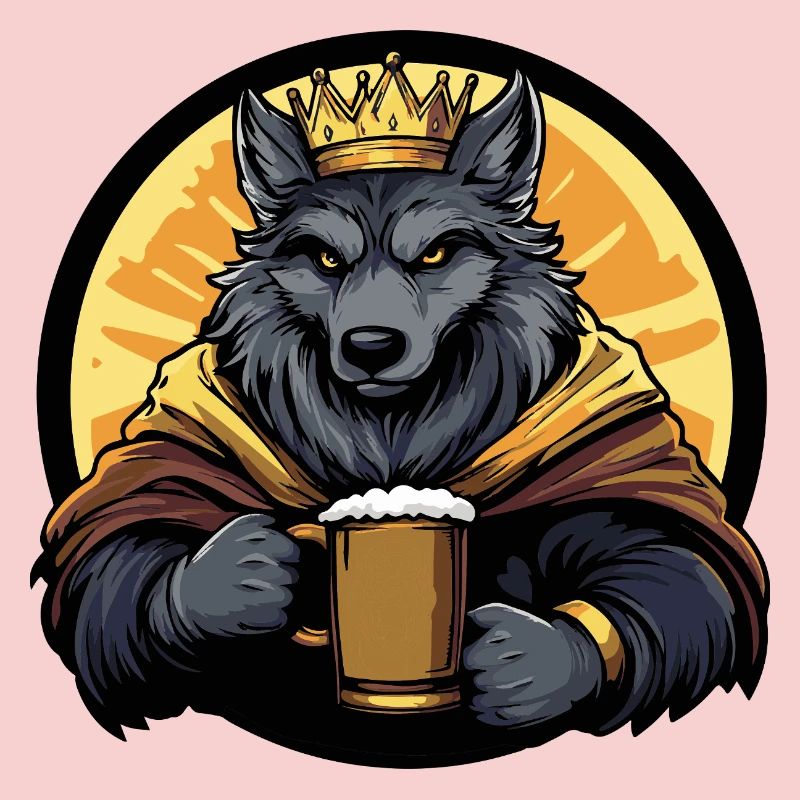 Wolf Beer Funny