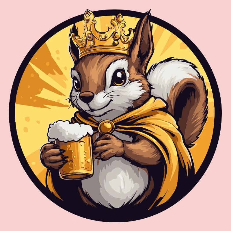 Bière d’écureuil drôle
