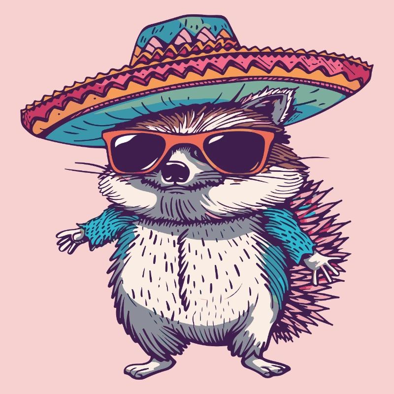 Sombrero comique drôle de hérisson