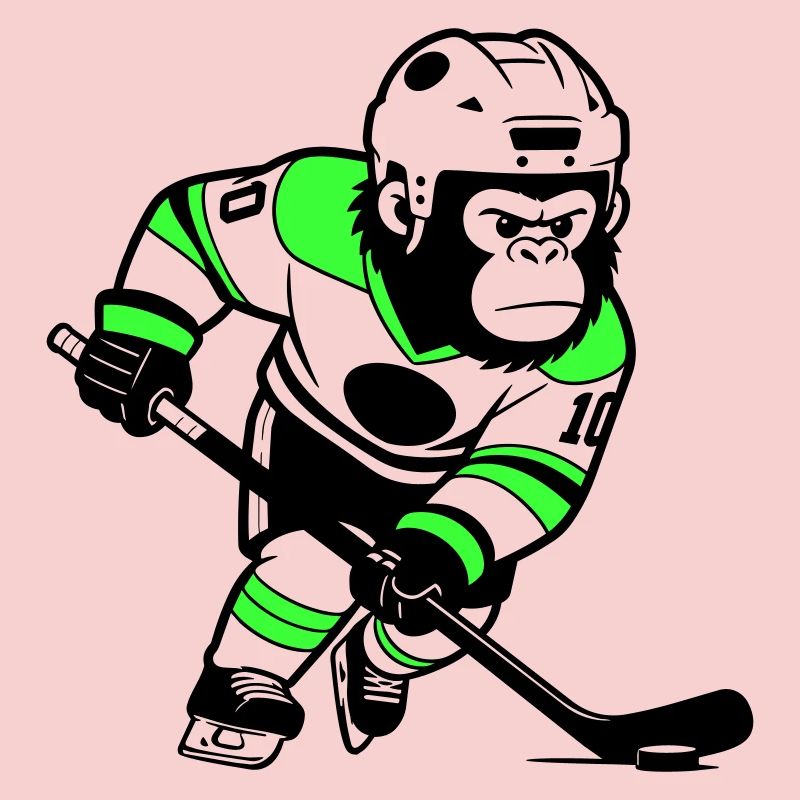 Gorille de hockey sur glace