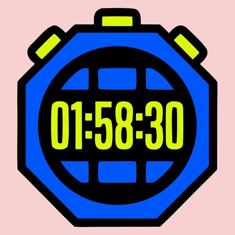 Stoppuhr Bestzeit Halbmarathon