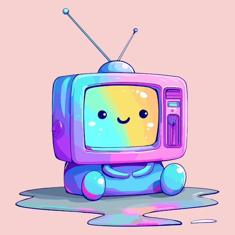 Rainbow TV Cuddly Toy