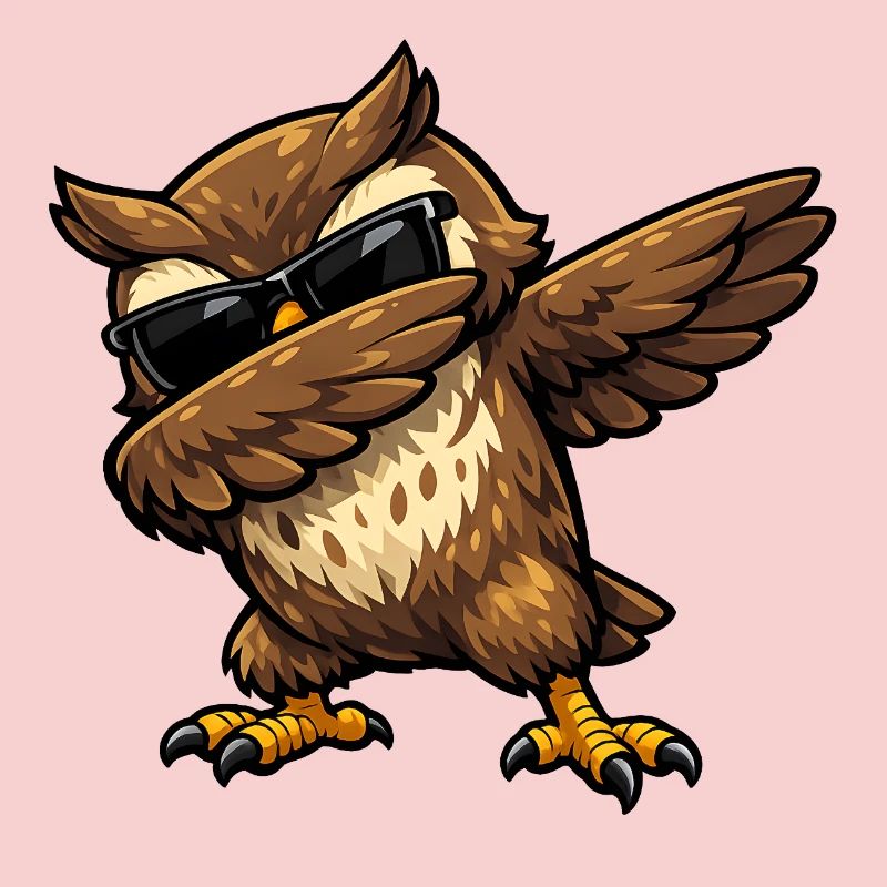 Dabbing Owl