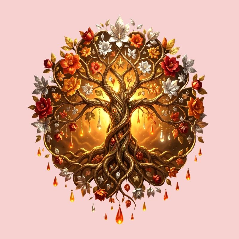 Arbre de Feu dans Mandala