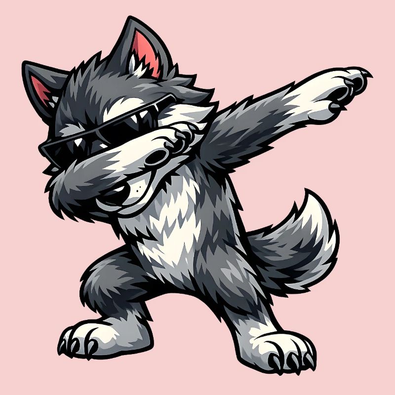 Dabbing Wolf
