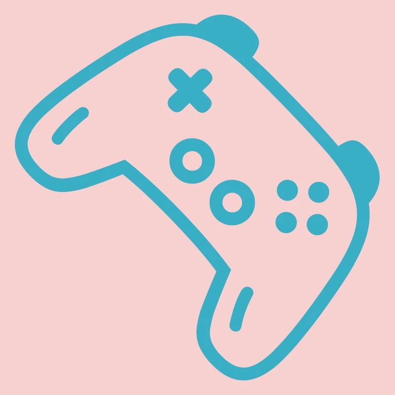 Turquoise controller silhouette